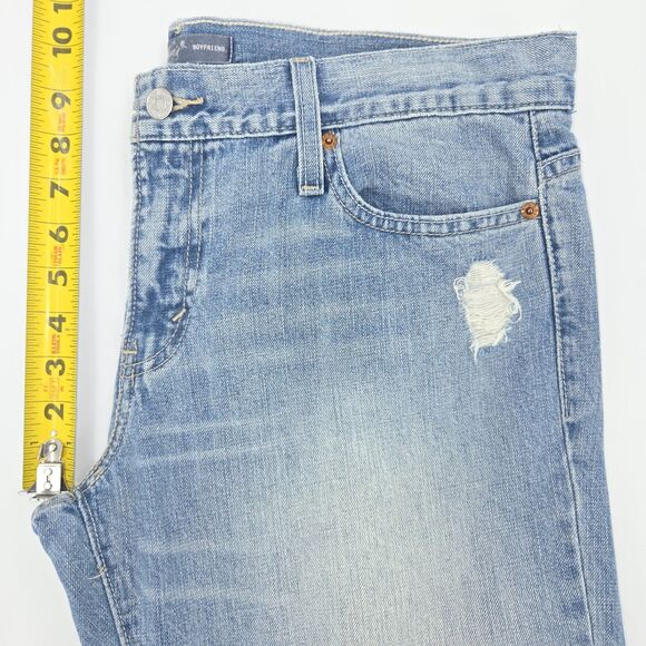 Levi's Boyfriend Mid Rise Jeans Womens Size 11 Blue Denim Straight Leg Casual - Picture 5 of 8